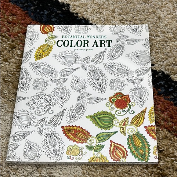 Botanical Wonders Adult Coloring Book for Everyone Stress and Anxiety Releasing - Picture 1 of 10